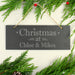 Personalised Christmas At Hanging Slate Sign