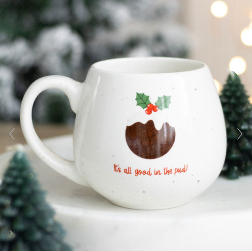 All Good in the Pud Christmas Pudding Mug