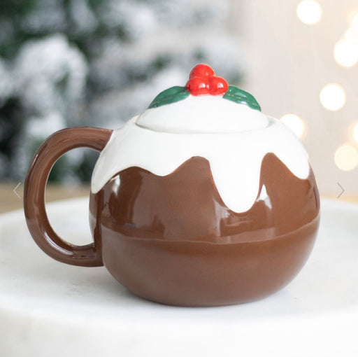 Novelty Christmas Pudding Shaped Mug