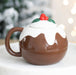 Novelty Christmas Pudding Shaped Mug