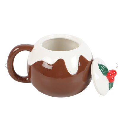 Novelty Christmas Pudding Shaped Mug