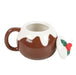 Novelty Christmas Pudding Shaped Mug