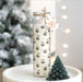 Christmas Pudding Design Advent Tube Candle