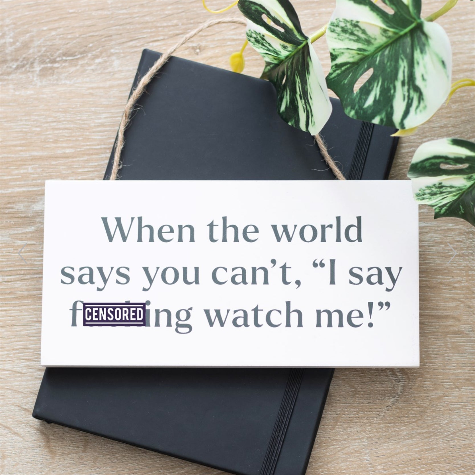 F*cking Watch Me! Sweary Rude Hanging Decoration Sign