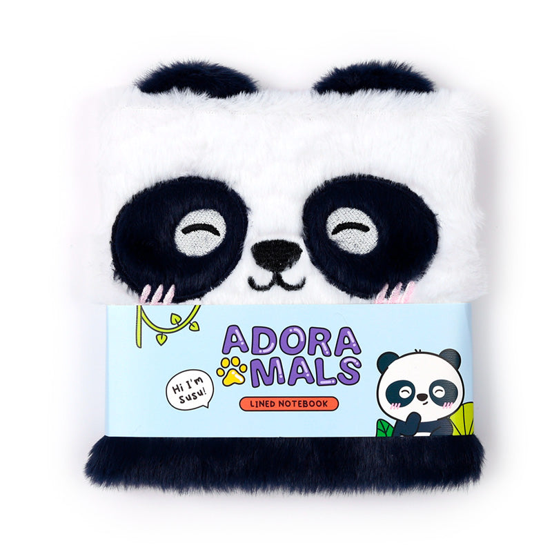 Adoramals Panda Plush Fluffies Notebook