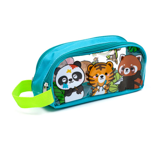 Adoramals Wild Animal Clear Window Pencil Case