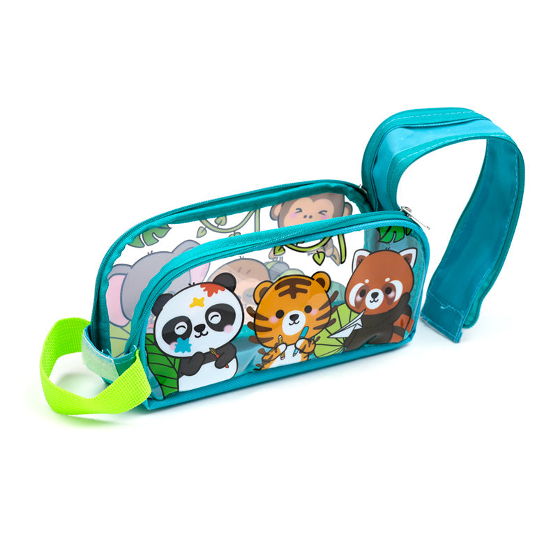 Adoramals Wild Animal Clear Window Pencil Case