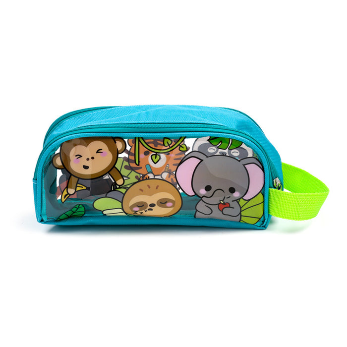 Adoramals Wild Animal Clear Window Pencil Case