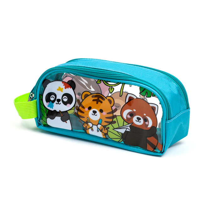 Adoramals Wild Animal Clear Window Pencil Case