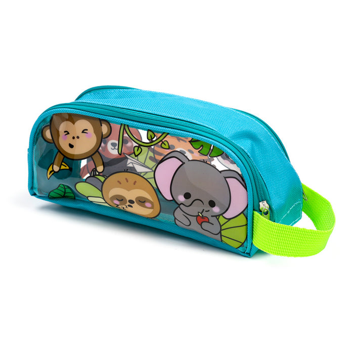 Adoramals Wild Animal Clear Window Pencil Case