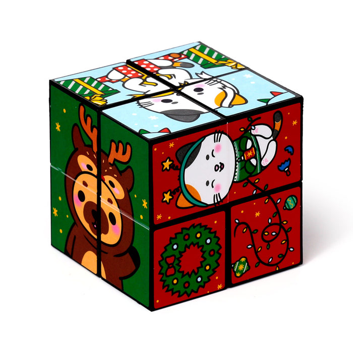 Christmas Adoramals Puzzle Cube Toy