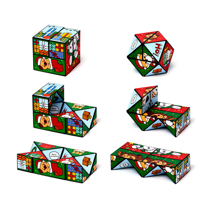 Christmas Adoramals Puzzle Cube Toy