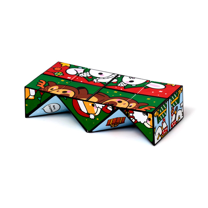 Christmas Adoramals Puzzle Cube Toy