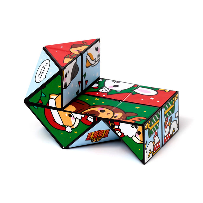 Christmas Adoramals Puzzle Cube Toy