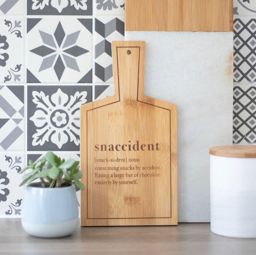 Snaccident Bamboo Paddle Chopping Board