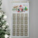 Personalised Christmas Penguin Advent Calendar In Silver Grey