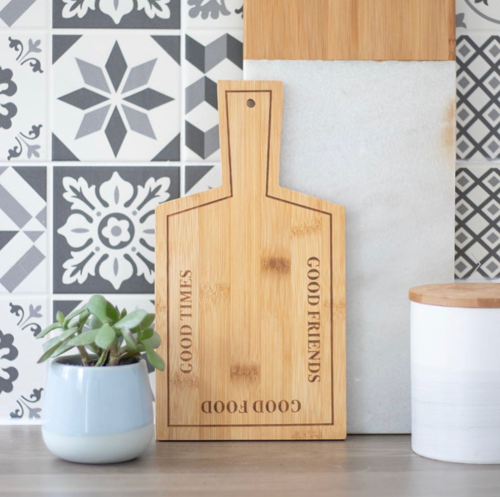 Good Times Bamboo Paddle Chopping Board