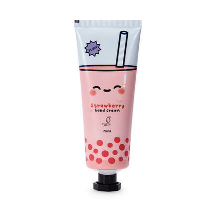 Foodiemals Bubble Tea Strawberry Moisturising Hand Cream 75ml