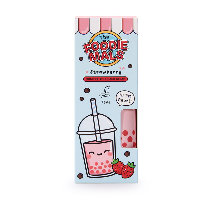 Foodiemals Bubble Tea Strawberry Moisturising Hand Cream 75ml