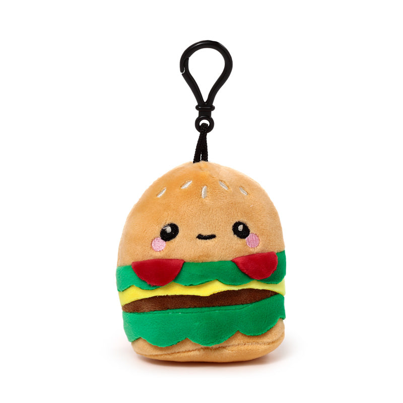 Squidglys Foodiemals Burger Plush Keyring