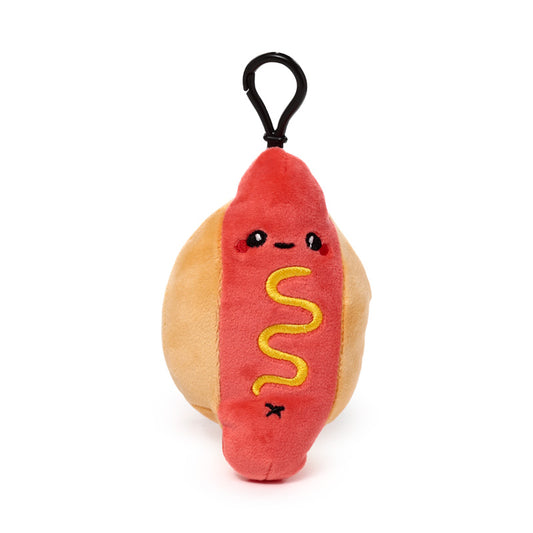 Squidglys Foodiemals Hot Dog Plush Keyring