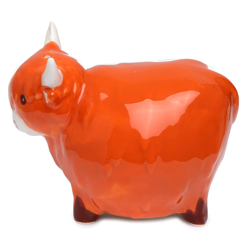 Highland Coo Cow Ceramic Salt & Pepper Shaker Set