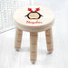 Personalised Christmas Penguin Wooden Stool