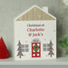 Personalised Christmas Wooden Shaped House Ornament