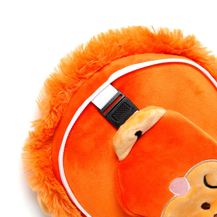 Relaxeazzz Adoramals Orangutan Plush Travel Pillow & Eye Mask