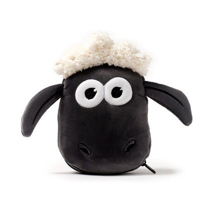 Relaxeazzz Shaun the Sheep Plush Travel Pillow & Eye Mask