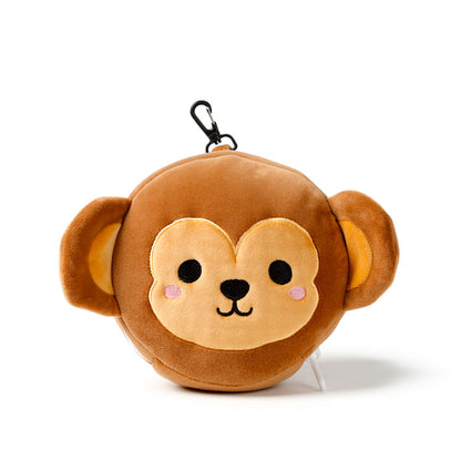 Relaxeazzz Monkey Plush Travel Pillow & Eye Mask