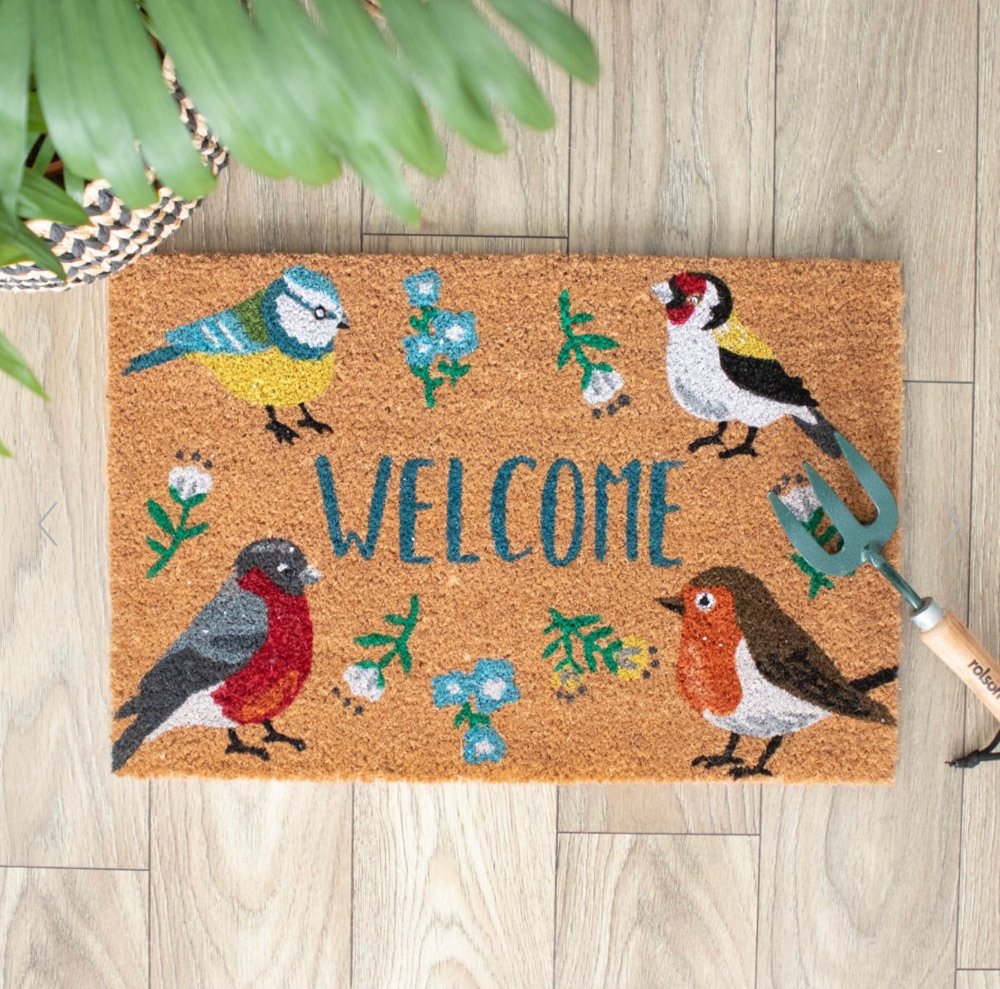 Natural British Garden Birds Doormat