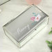 Personalised Floral Design Mirrored Lined Jewellery Box