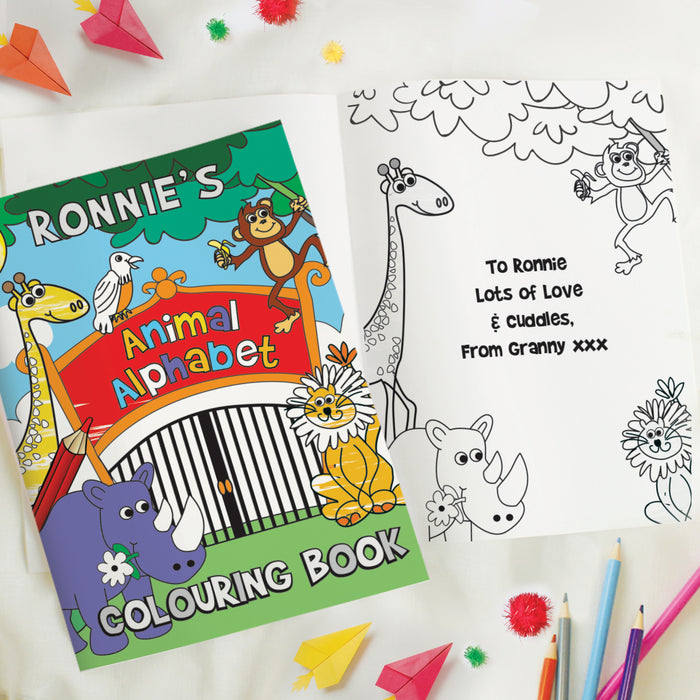 Personalised Children’s Zoo Colouring Book