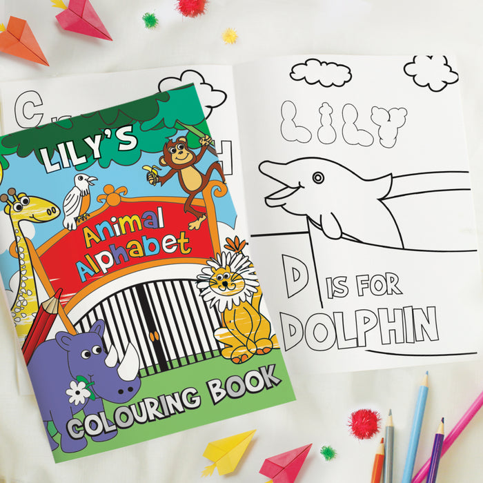 Personalised Children’s Zoo Colouring Book