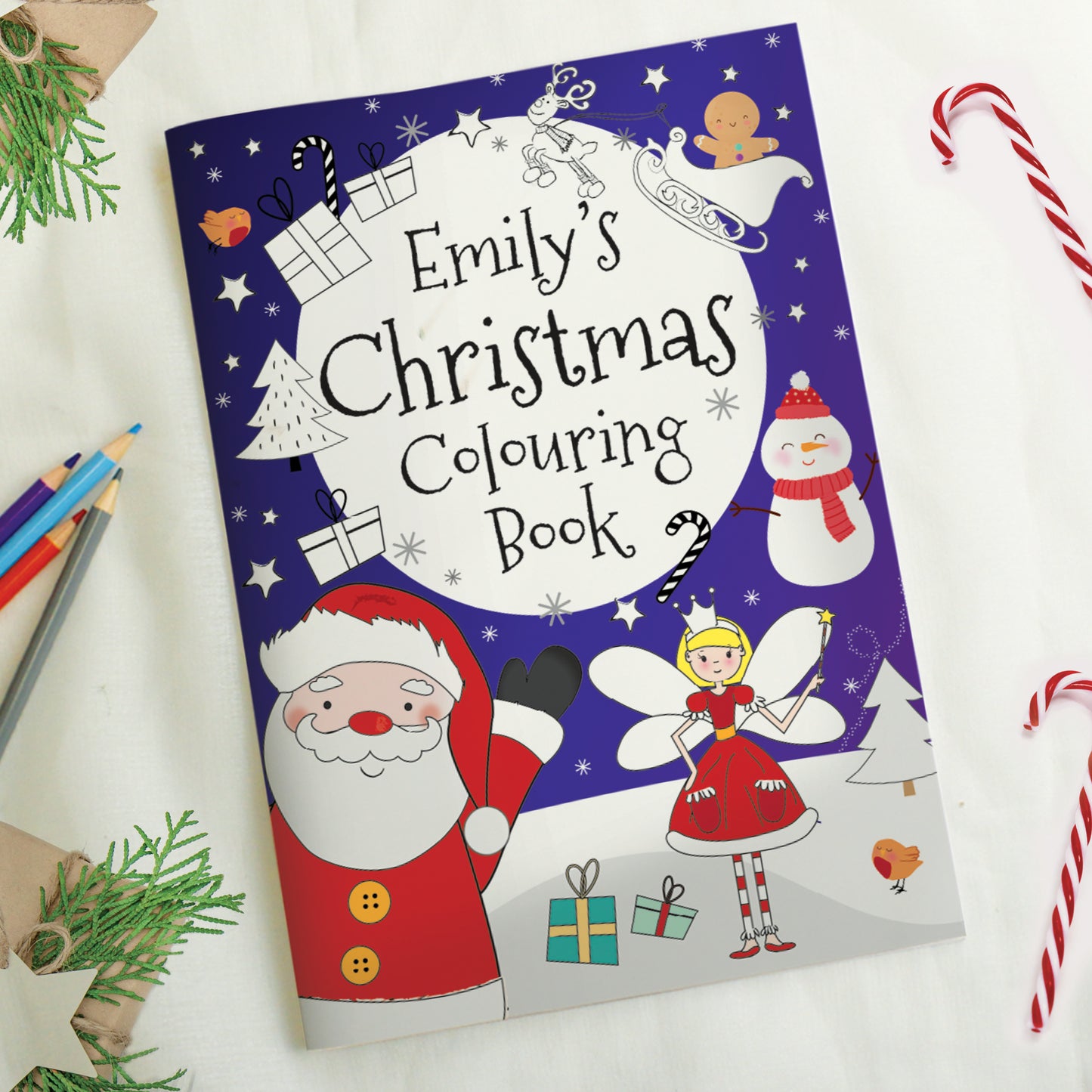 Personalised Children’s 'It's Christmas' Fairy Colouring Book