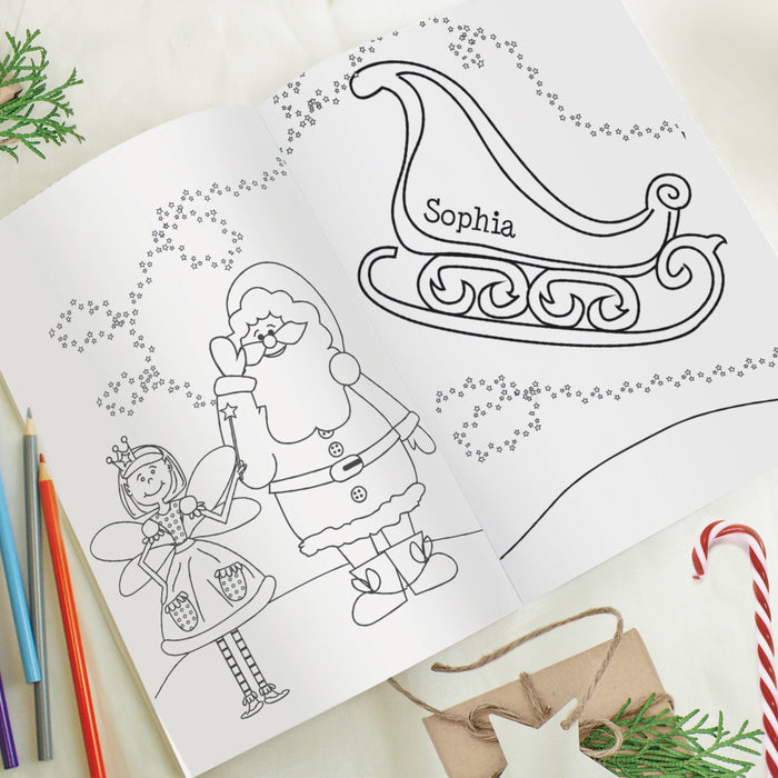 Personalised Children’s 'It's Christmas' Fairy Colouring Book