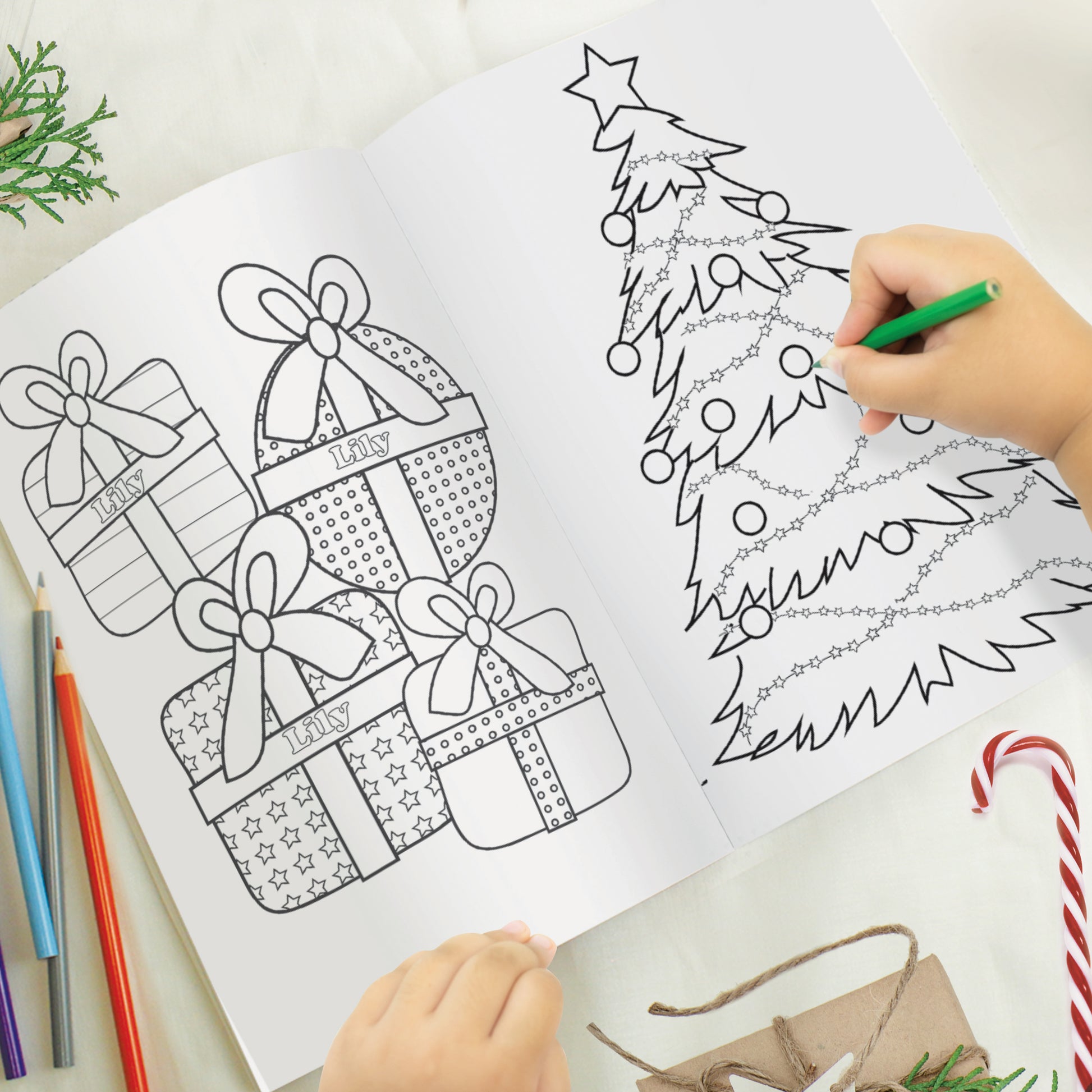 Personalised Children’s 'It's Christmas' Fairy Colouring Book