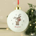 Personalised Little Reindeer 1st Christmas Bauble