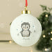 Personalised Pebbles the Penguin Christmas Bauble