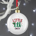 Personalised Little Elf Christmas Bauble