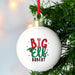 Personalised Big Elf Christmas Bauble