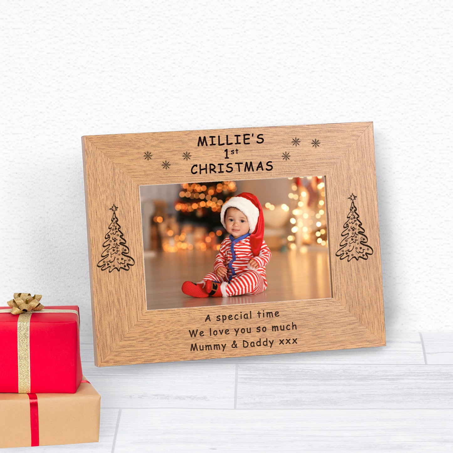 Personalised Baby’s 1st Christmas Photo Frame