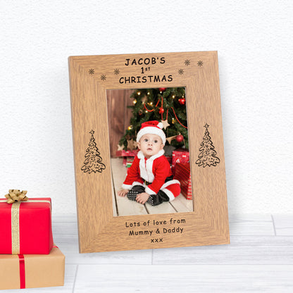 Personalised Baby’s 1st Christmas Photo Frame