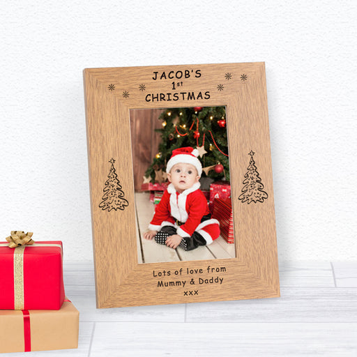 Personalised Baby’s 1st Christmas Photo Frame