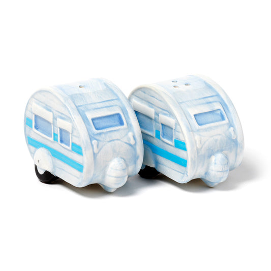 Novelty Ceramic Caravan Salt and Pepper Shakers Set