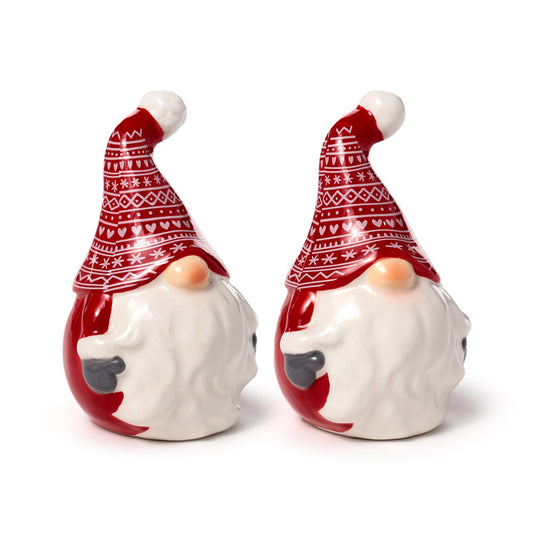 Scandi Christmas Gonk Ceramic Salt & Pepper Shaker Set