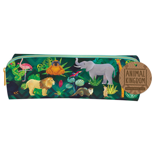 Animal Kingdom Canvas Pencil Case