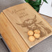 Personalised Highland Cow Wooden Sofa Tray