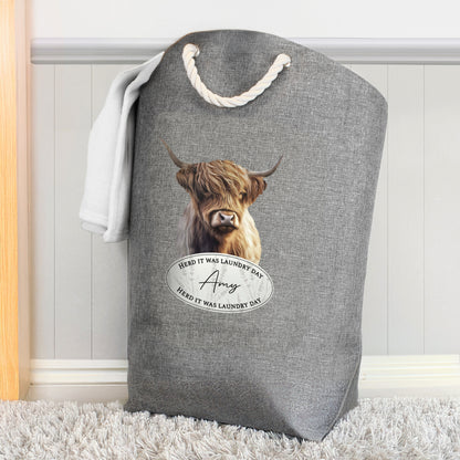 Personalised Highland Cow Storage Bag